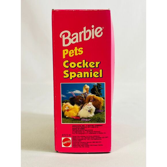 Vintage 1998 Barbie Pets Cocker Spaniel Dog Mattel New In Box - Picture 4 of 6
